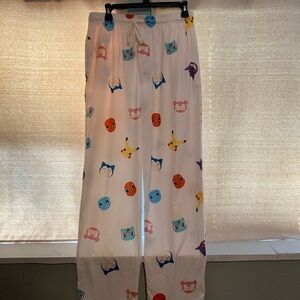 Pokémon White Pajama Pants